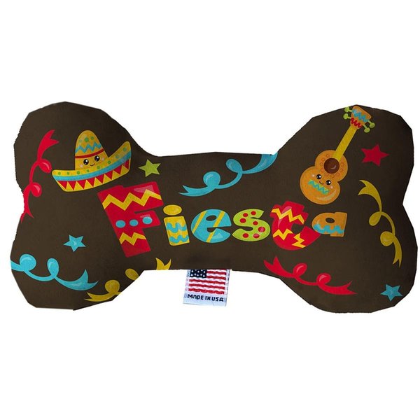 Mirage Pet Products Fiesta Fluffy Bone Dog Toy 8 in. 1394-TYBN8